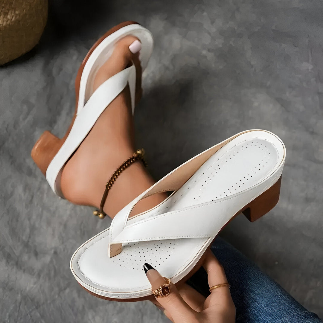 Gerta - Elegante Pantofola Con Tacco Alto