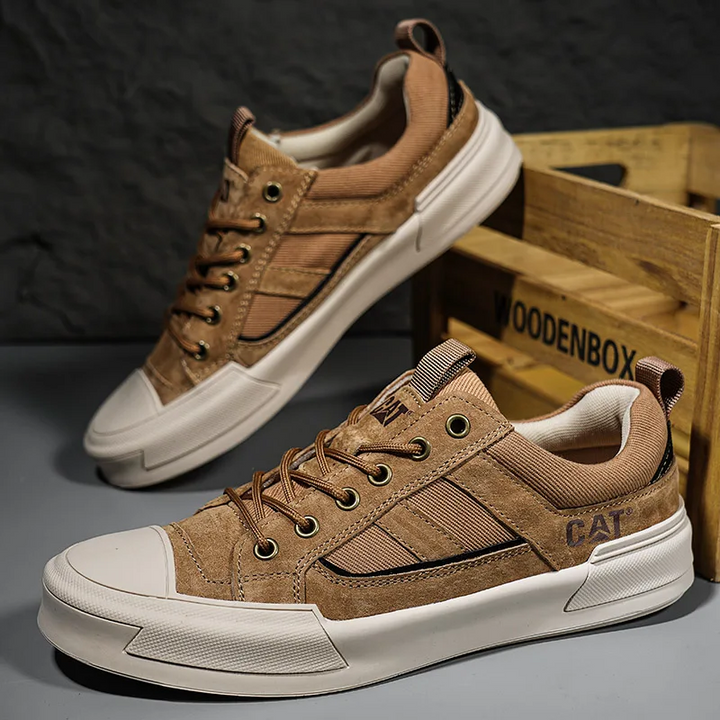 Deller - Scarpe da Ginnastica Casual in Pelle