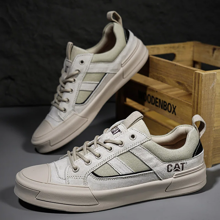 Deller - Scarpe da Ginnastica Casual in Pelle