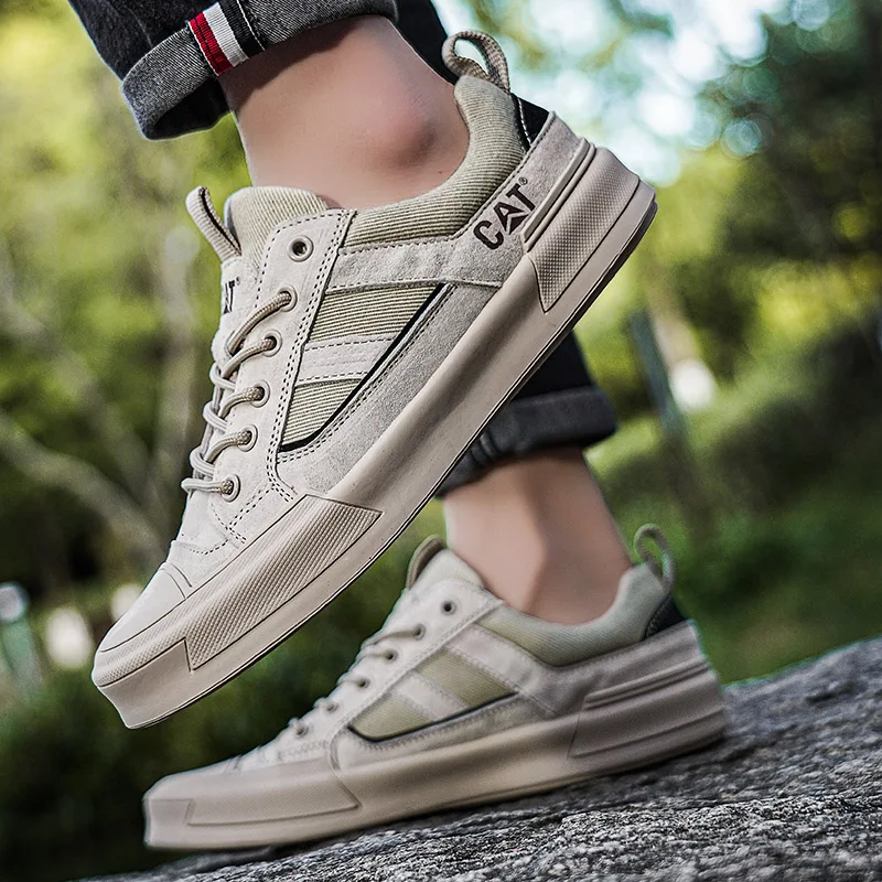 Deller - Scarpe da Ginnastica Casual in Pelle
