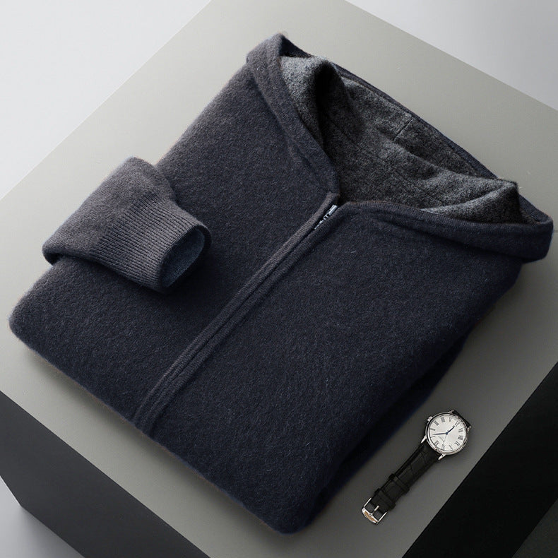 Ayalon - Felpa Con Cappuccio in Cashmere Reversibile