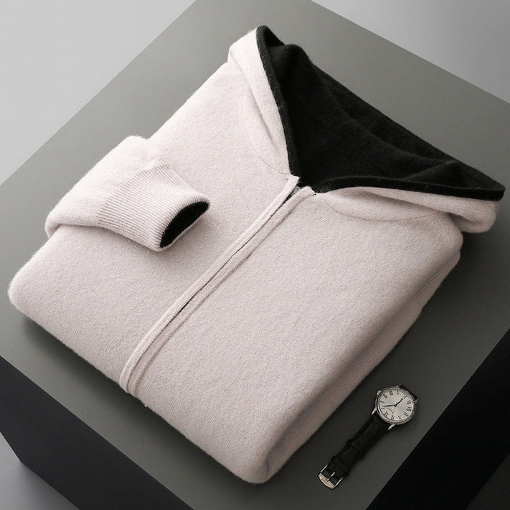 Ayalon - Felpa Con Cappuccio in Cashmere Reversibile