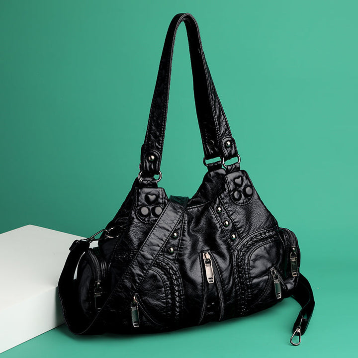 Alician - Borsa Boho con Numerose Tasche con Cerniera