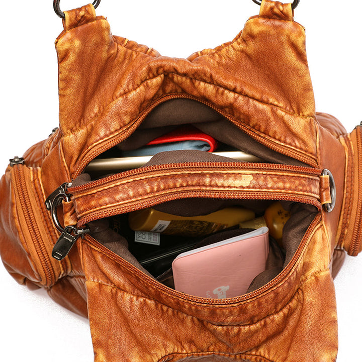 Alician - Borsa Boho con Numerose Tasche con Cerniera