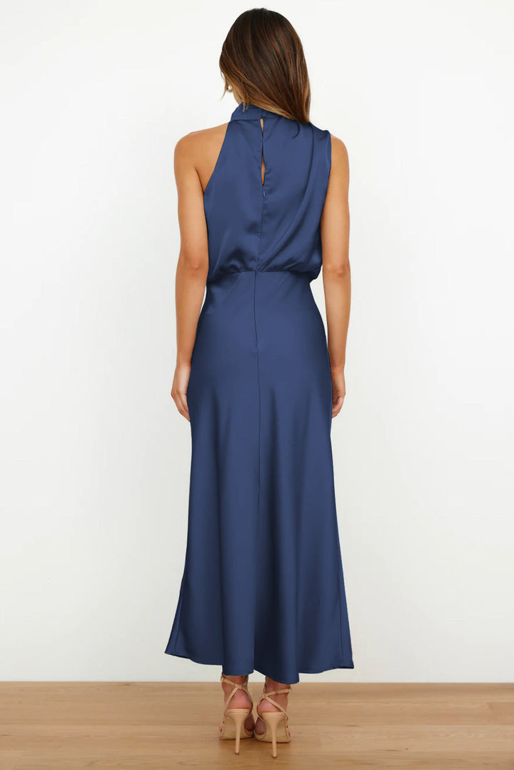 Justyna – Abito lungo con scollo all'americana