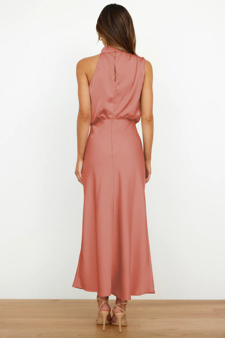 Justyna – Abito lungo con scollo all'americana
