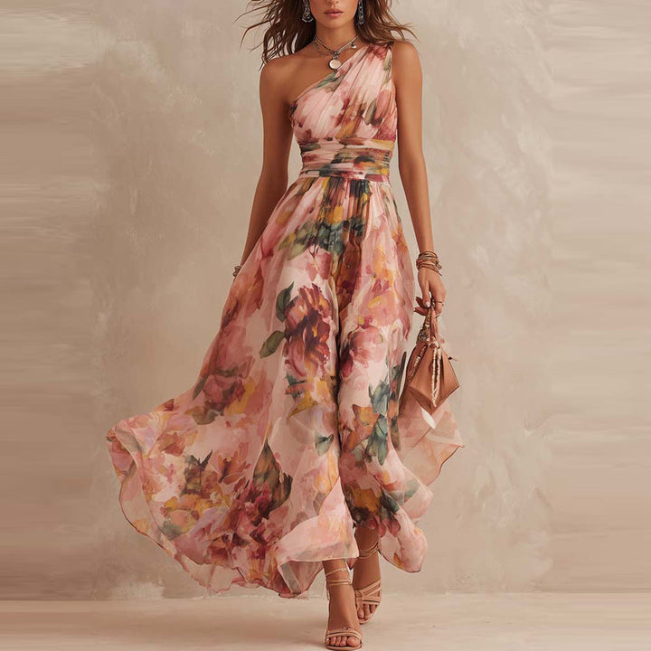 Lesena - Elegante Abito Lungo a Fiori