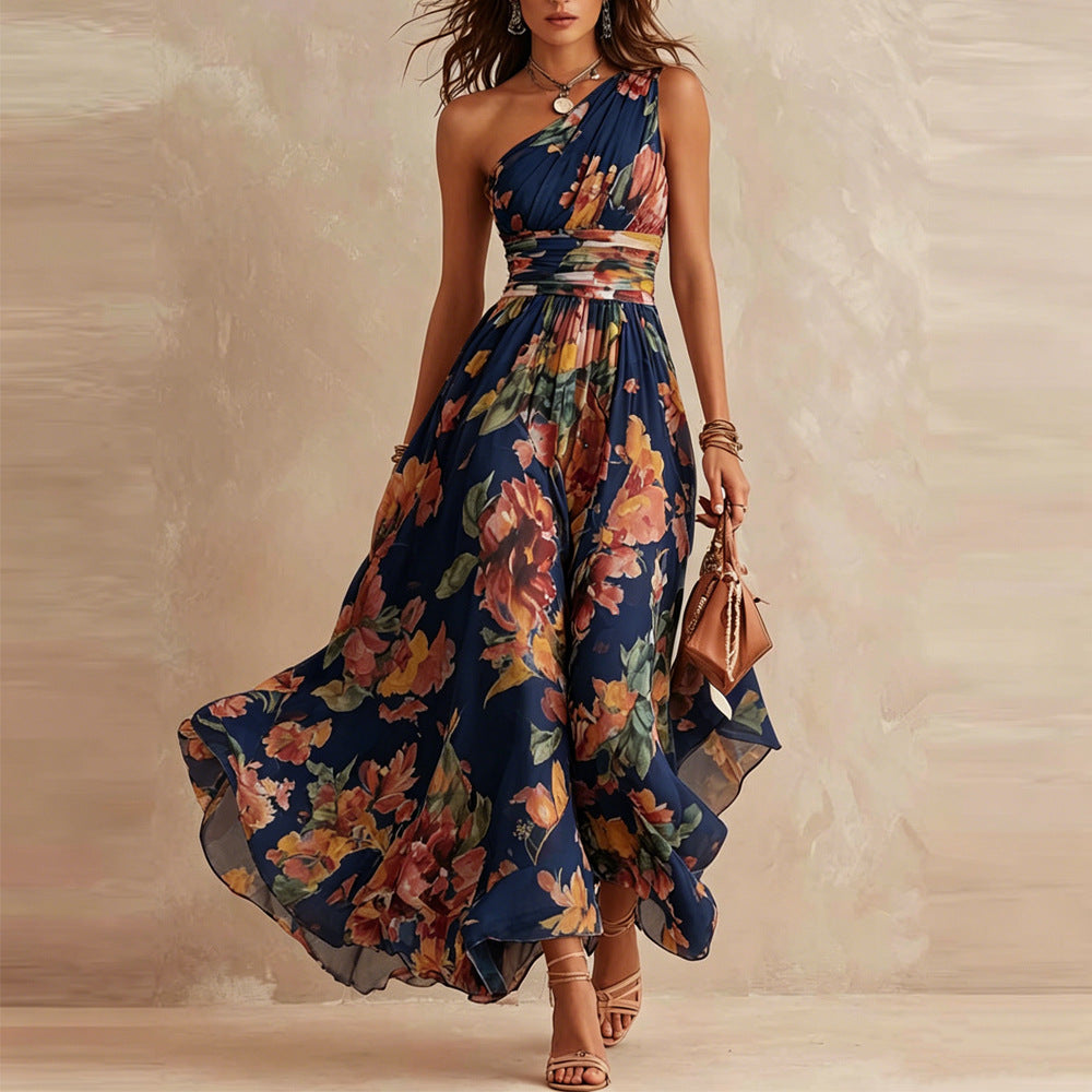 Lesena - Elegante Abito Lungo a Fiori