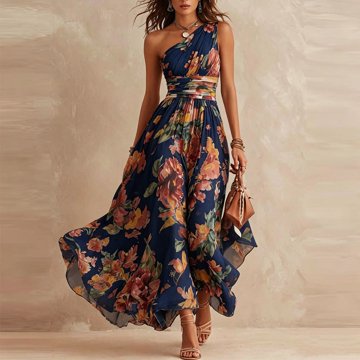 Lesena - Elegante Abito Lungo a Fiori