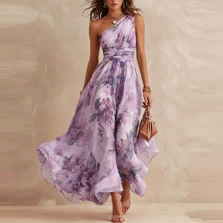Lesena - Elegante Abito Lungo a Fiori
