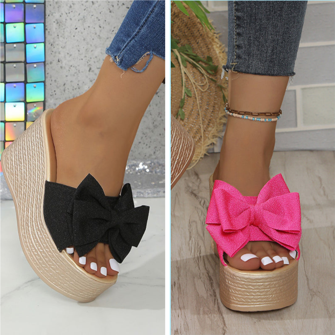 Sloane - Comode Pantofole Con Fiocco e Suola Spessa