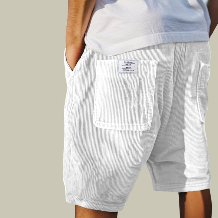 Steyn - Pantaloncini in Velluto Con Elastico in Vita