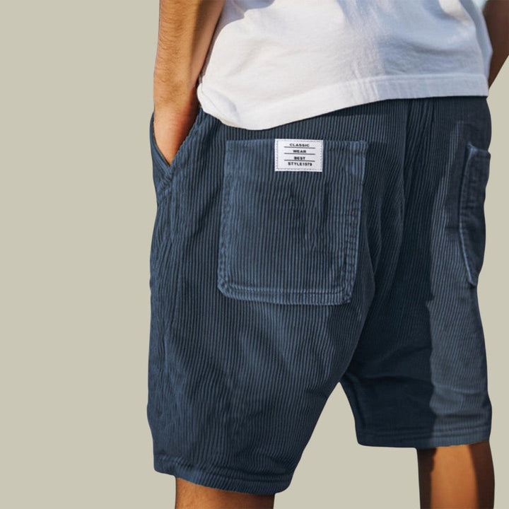 Steyn - Pantaloncini in Velluto Con Elastico in Vita