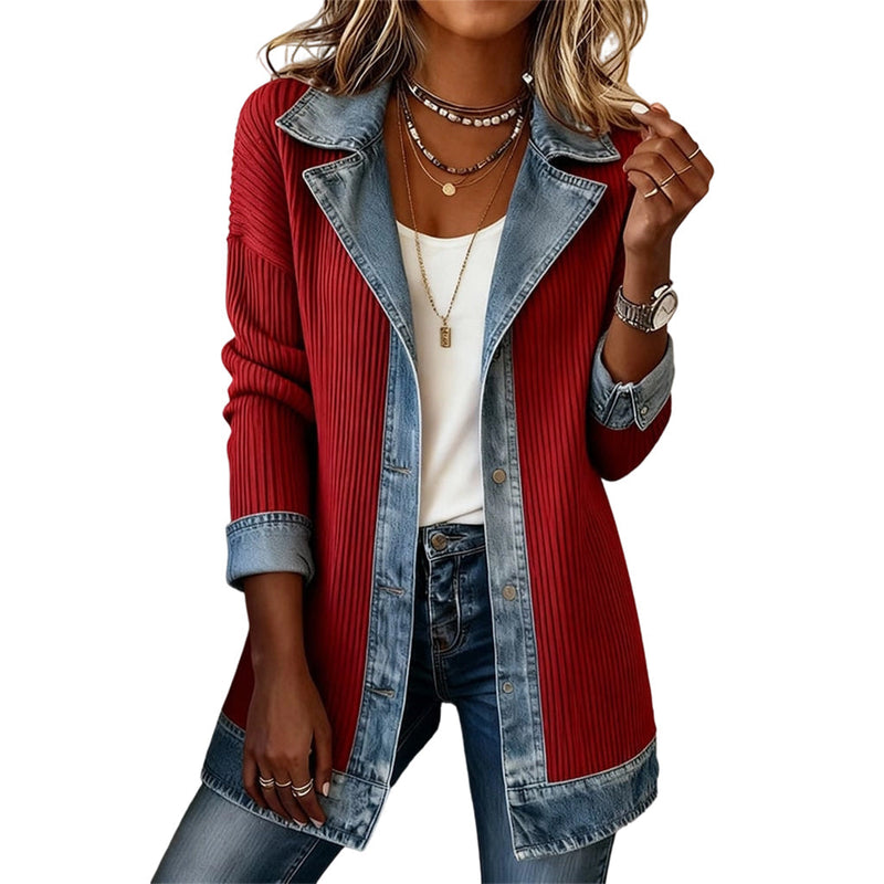 Cendall - Cardigan Alla Moda in Denim