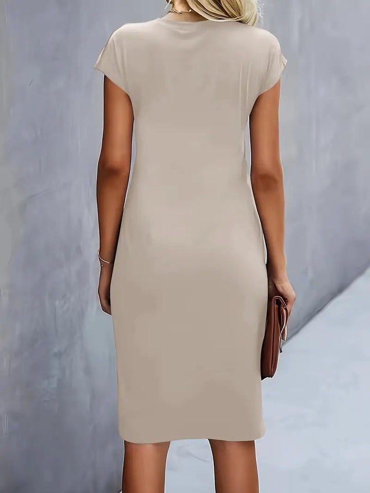 Adelina - Elegante Abito Con Scollo Rotondo