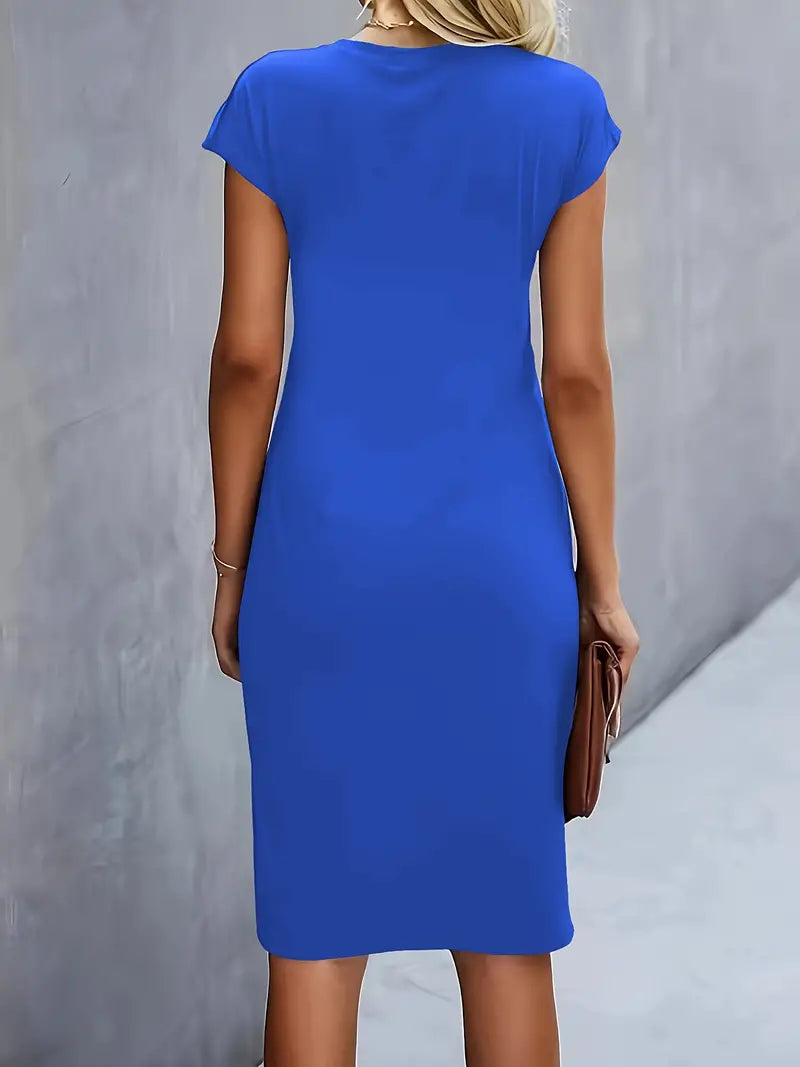 Adelina - Elegante Abito Con Scollo Rotondo