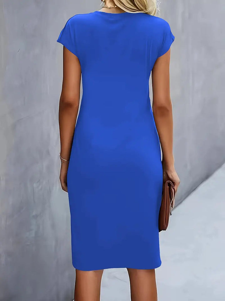 Adelina - Elegante Abito Con Scollo Rotondo