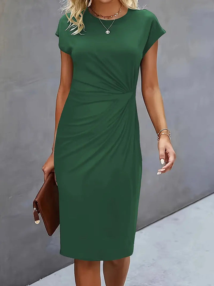 Adelina - Elegante Abito Con Scollo Rotondo