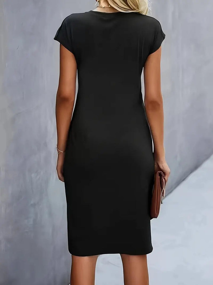Adelina - Elegante Abito Con Scollo Rotondo