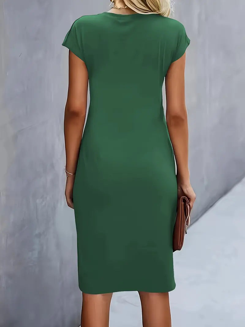 Adelina - Elegante Abito Con Scollo Rotondo