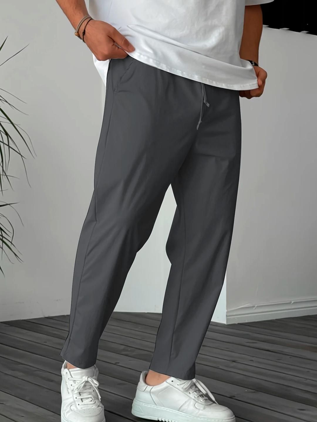 Blewett - Eleganti Pantaloni Affusolati Con Coulisse