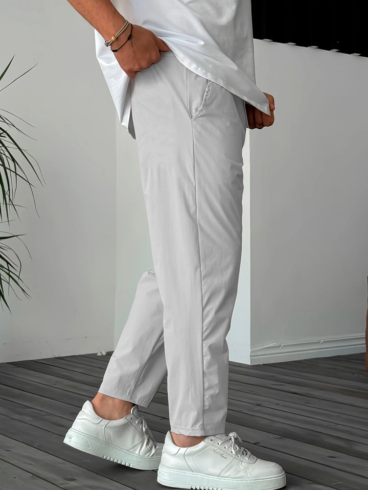 Blewett - Eleganti Pantaloni Affusolati Con Coulisse