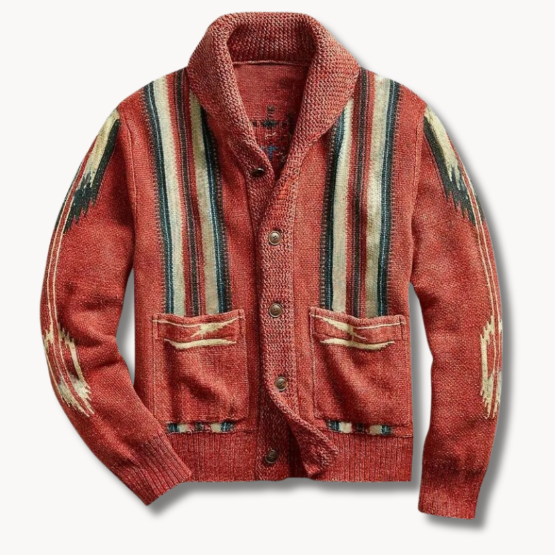 Jonnie - Comfort Knitted Shawl Cardigan