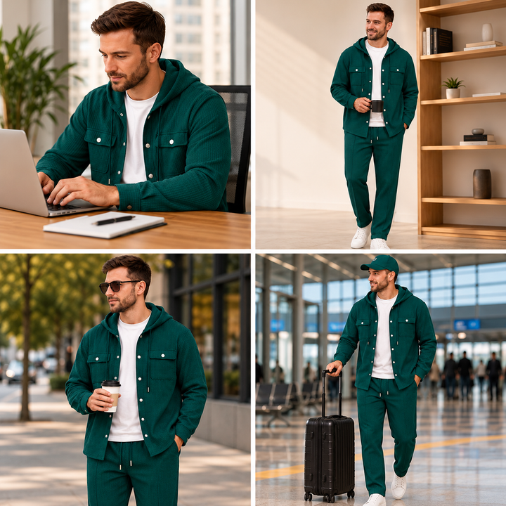 Waylon - Set Composto Da Giacca Con Cappuccio E Pantaloni Con Stampa a Rombi