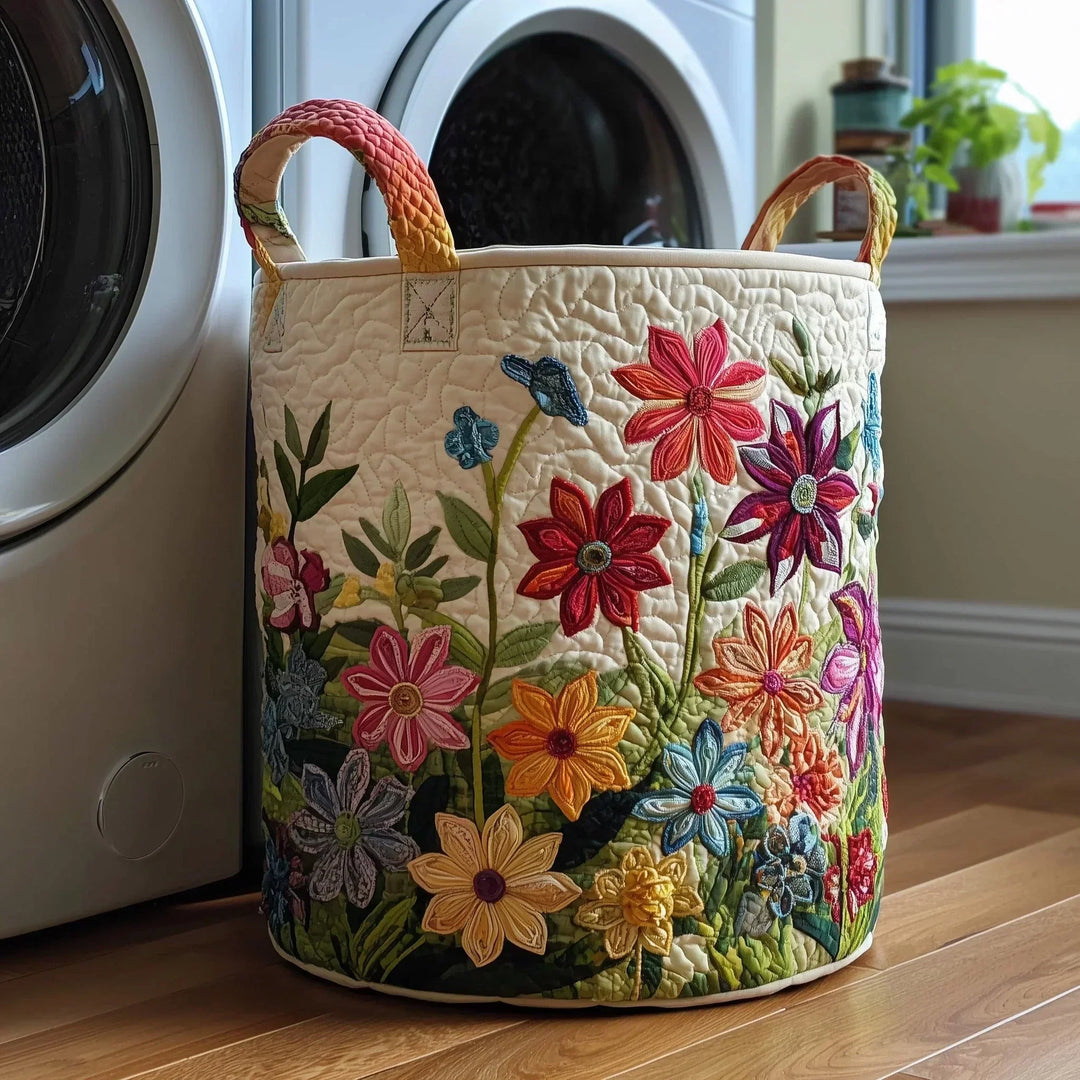 Crestelle - Cesto Decorativo Per Riporre Oggetti, Trapuntato a Mano