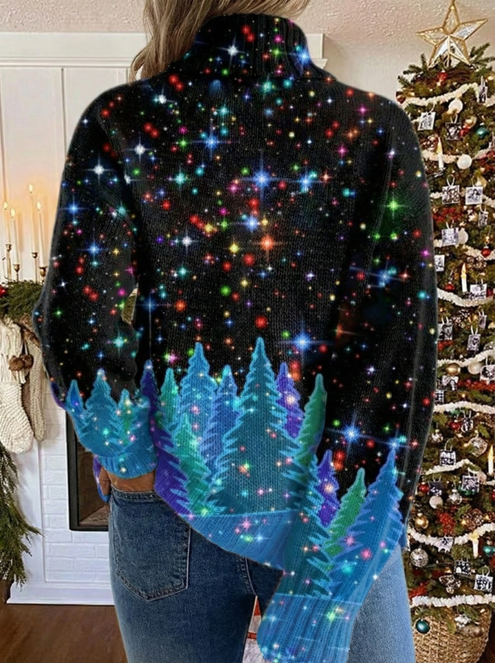 Helda - Maglione Natalizio Con Stampa A Stelle