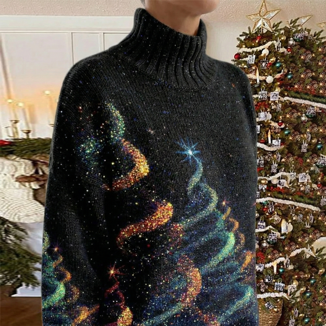Helda - Maglione Natalizio Con Stampa A Stelle