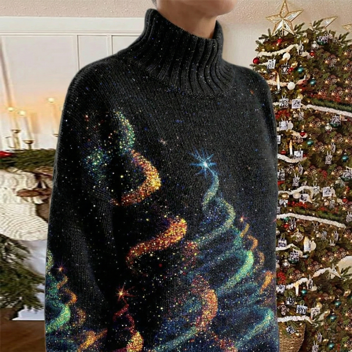 Helda - Maglione Natalizio Con Stampa A Stelle