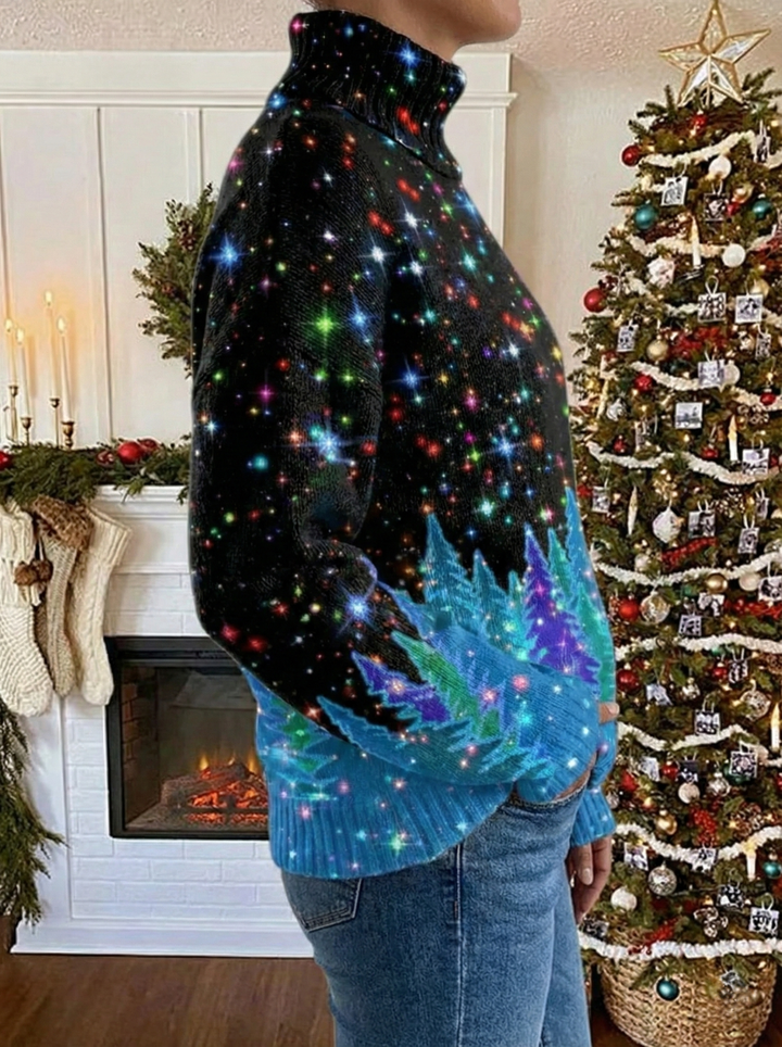 Helda - Maglione Natalizio Con Stampa A Stelle