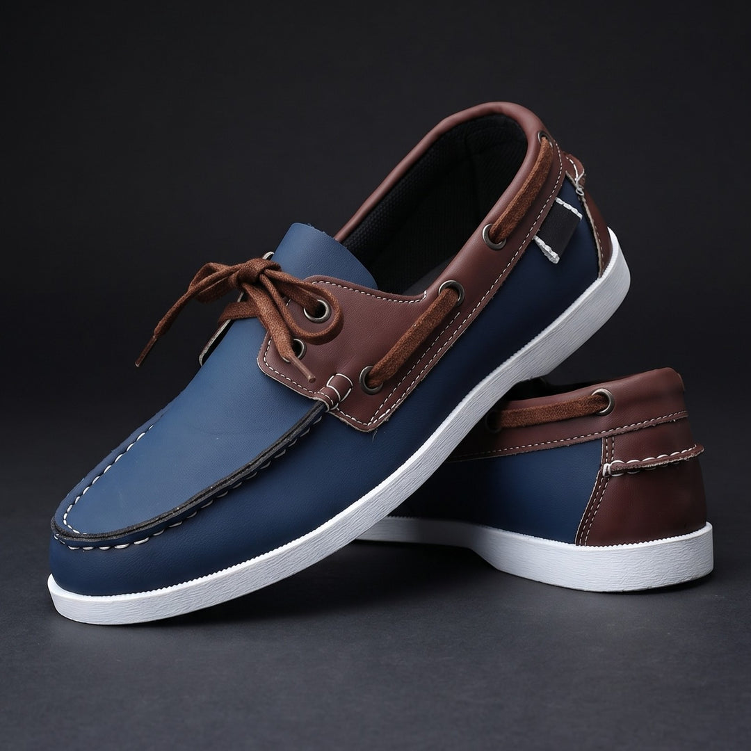 Kuachner - Scarpa da Barca Con Allacciatura Frontale