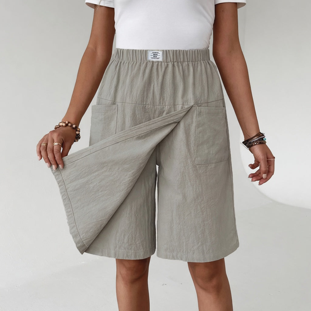 Elinia - Pantaloncini Larghi Dal Taglio Morbido Con Elastico in Vita