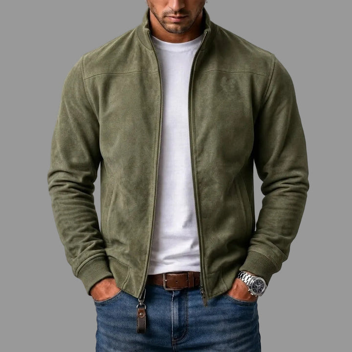 Brayden - Giacca Bomber in Pelle Scamosciata