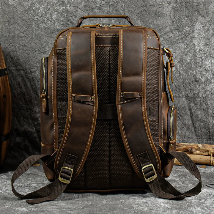 SummitCarry - Zaino Da Viaggio In Pelle Di Vacchetta Vintage