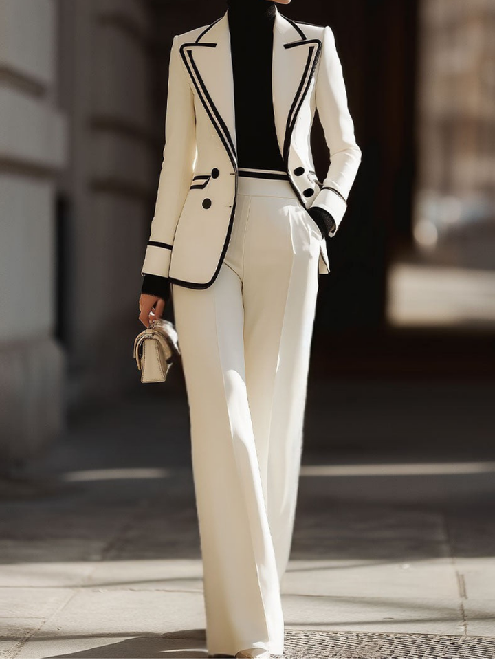 Kaushini - Completo a Due Pezzi Con Pantaloni a Gamba larga