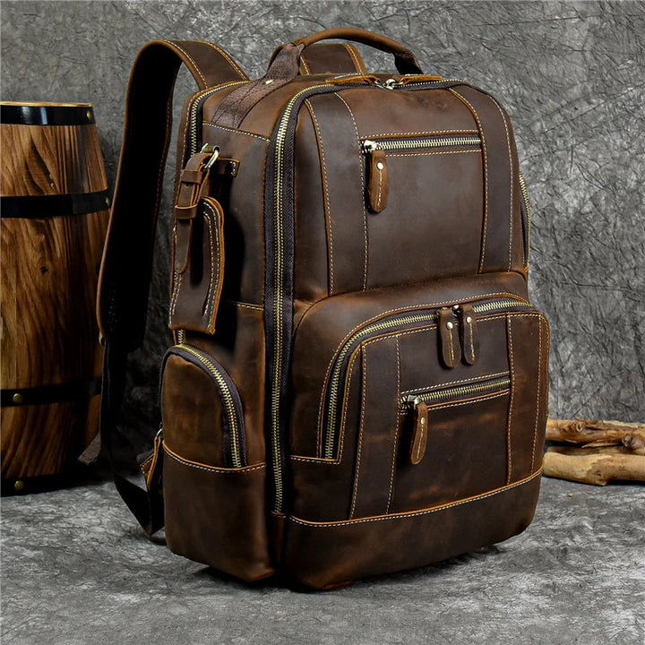 SummitCarry - Zaino Da Viaggio In Pelle Di Vacchetta Vintage