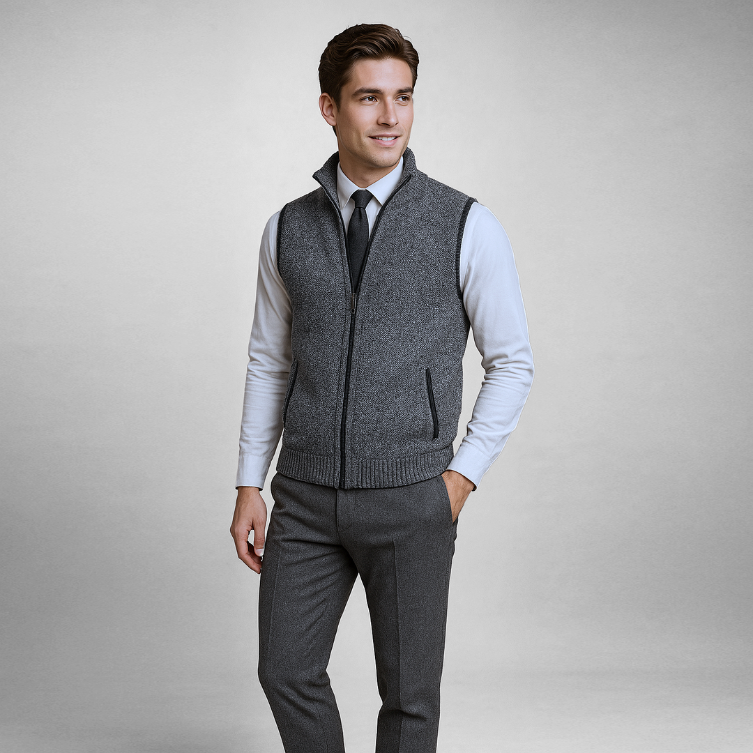 Obertan - Elegante Gilet Con Zip Integrale