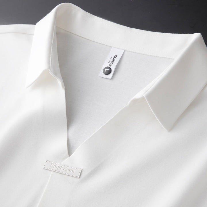 Jeorge - Elegante Polo In Cotone e Seta