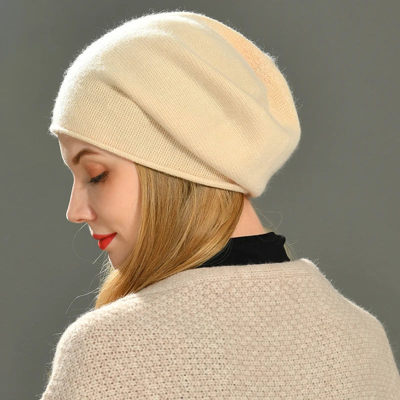 Jaysie - Cappello Lavorato a Maglia in Cashmere