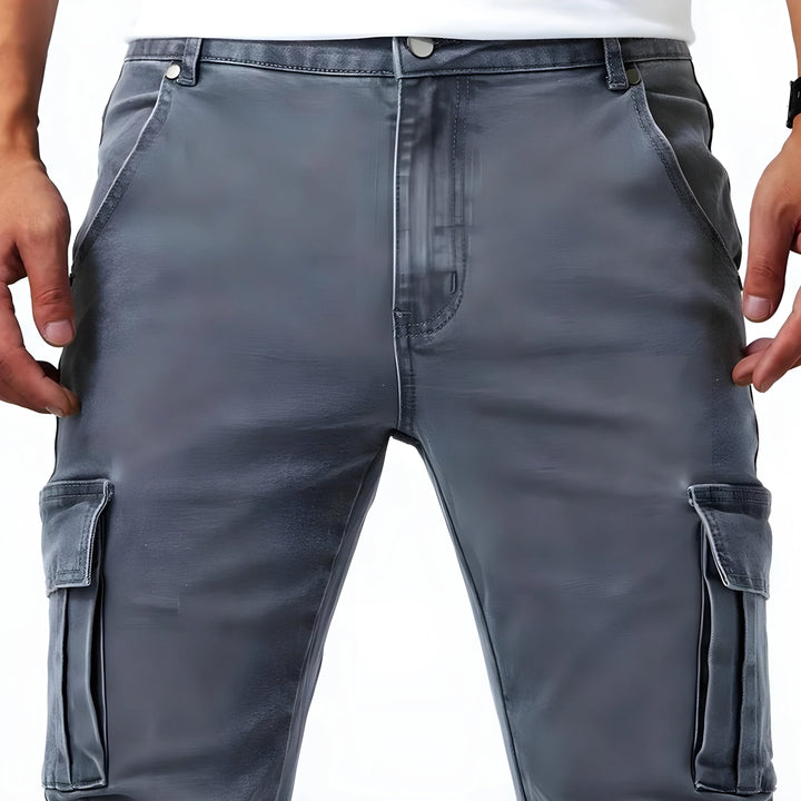 Gusman - Pantaloni Cargo Elasticizzati