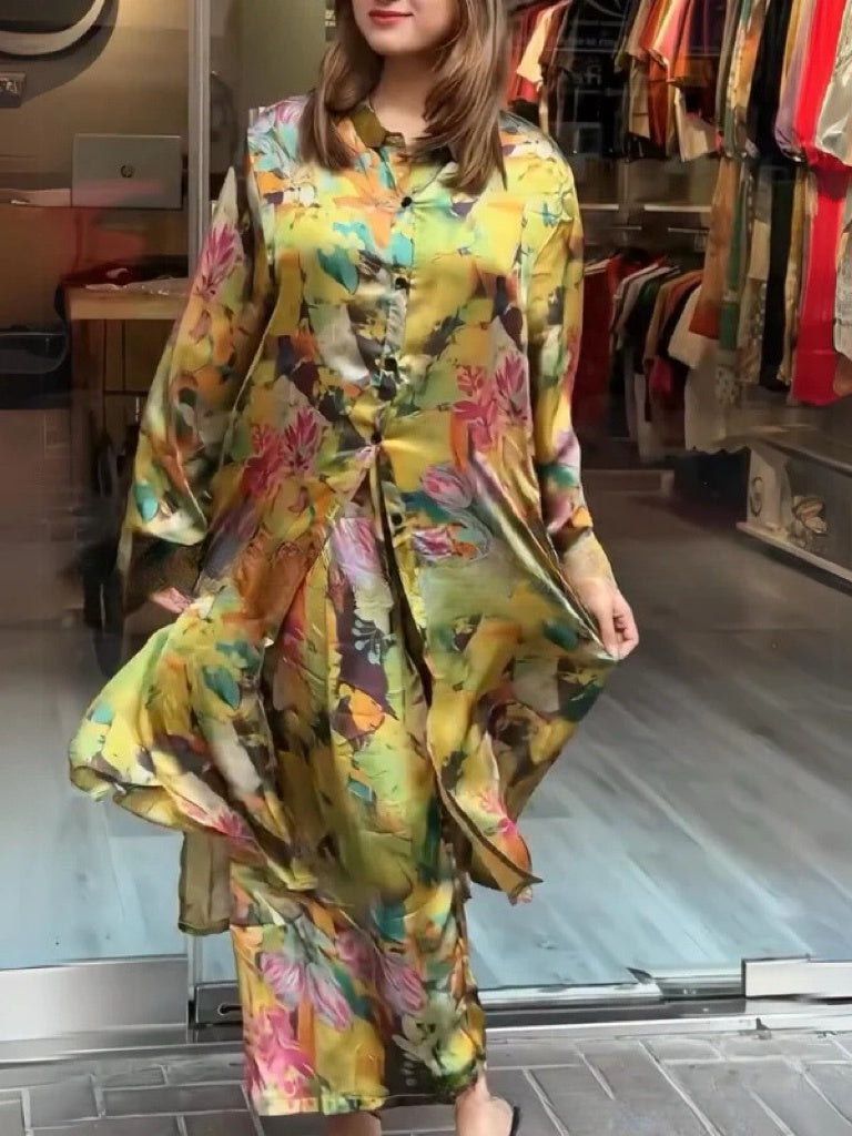 Quenira - Abito Chemisier Fluido set 2 Pezzi