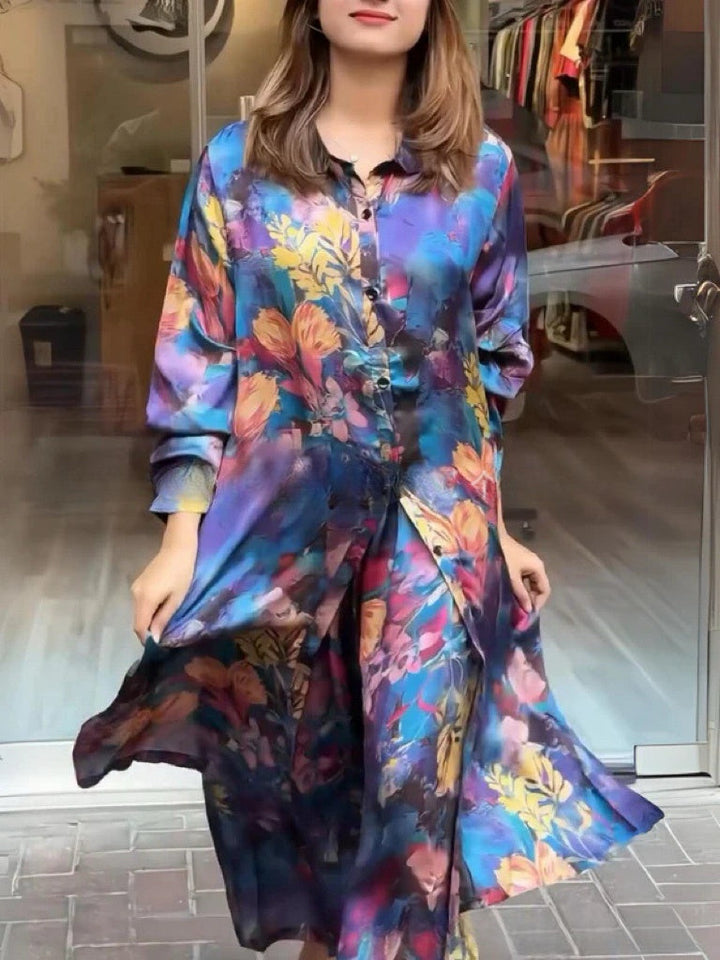 Quenira - Abito Chemisier Fluido set 2 Pezzi