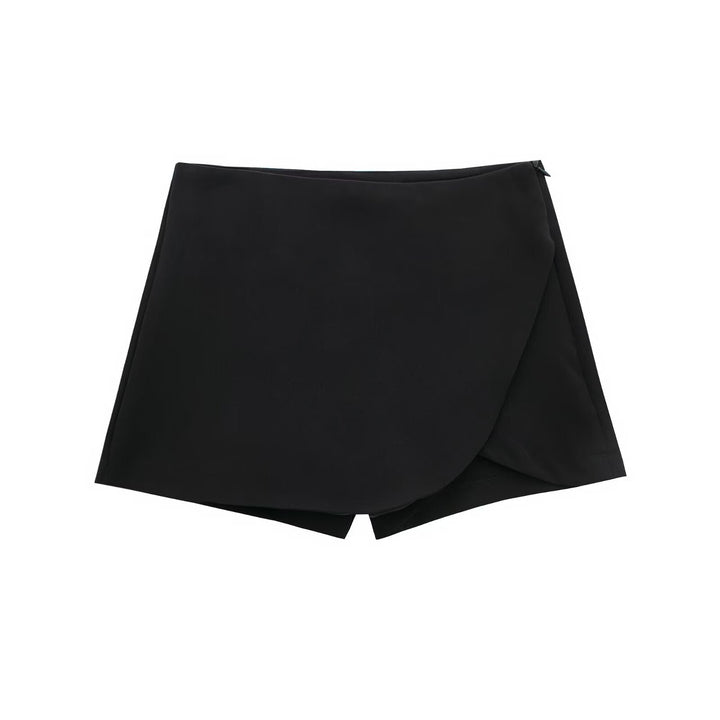 Shavina - Minigonna-Pantaloncino Avvolgente a Vita Alta