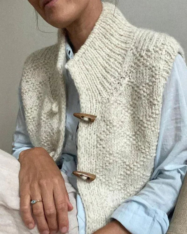Eliane - Elegante Cardigan Senza Maniche