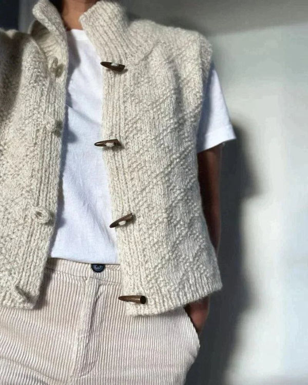 Eliane - Elegante Cardigan Senza Maniche