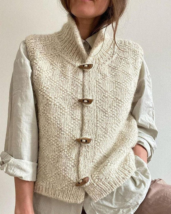 Eliane - Elegante Cardigan Senza Maniche