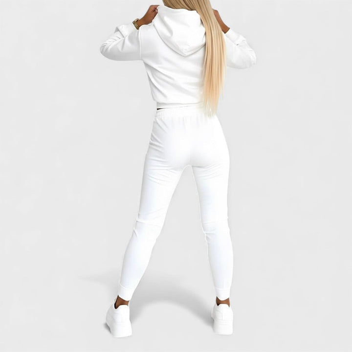 Maayan - Set Casual Composto da Felpa Con Cappuccio a Maniche Lunghe e Pantaloni